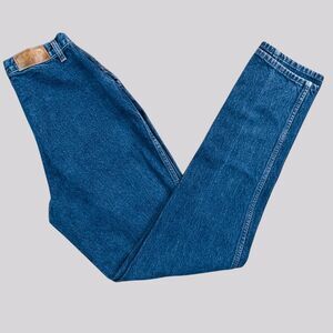 Rockies Jeans Womens 11/12 Blue High Rise Straight Leg 36 Inseam Western Denim